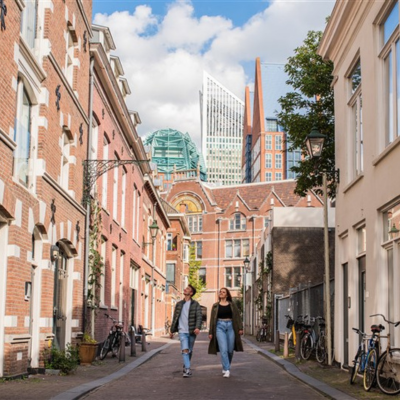 Walking in the center of The Hague